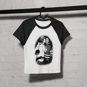 Conson Women’s micro rib raglan baby tee