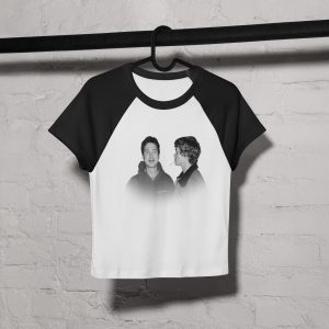 Conson Women’s micro rib raglan baby tee