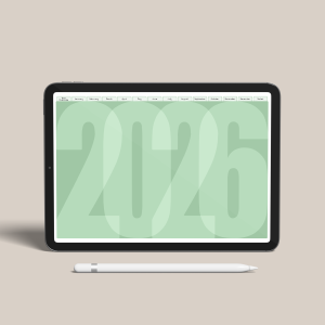 2026 Digital Planner – Sea Green Edition